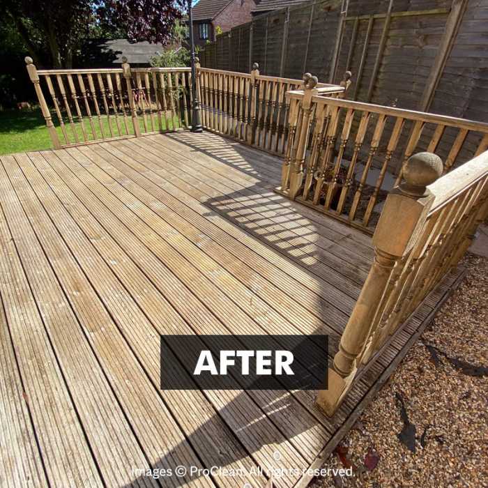 After applying Deck Clean