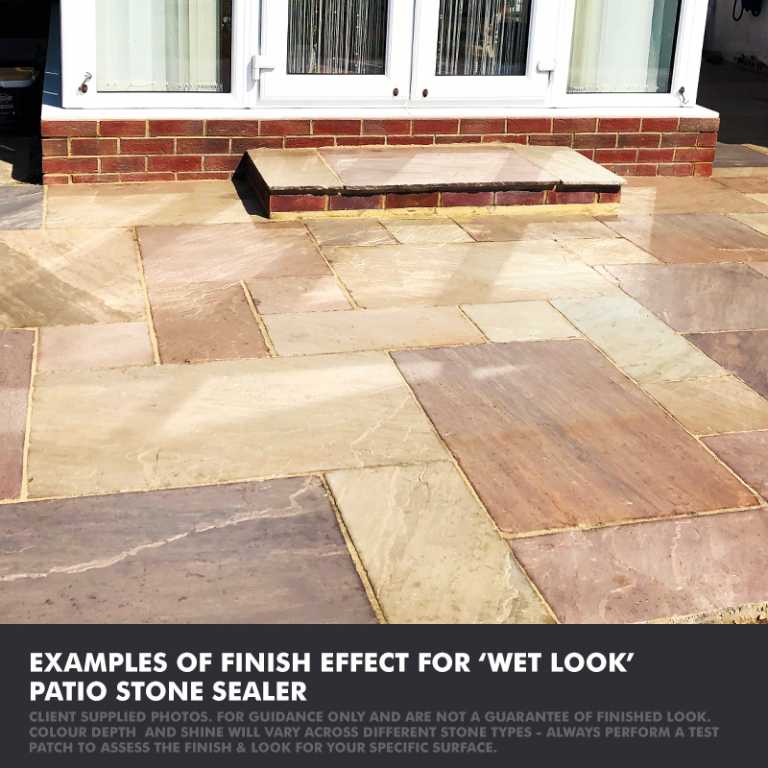 Wet Look Patio Sealer Best on Stone, Slate, Sandstone with a 3 for 2 Deal!