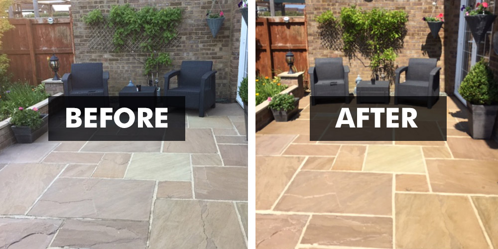 Wet Look Patio Sealer Best On Stone Slate Sandstone 3 For 2 Deal - How To Seal Indian Sandstone Patio