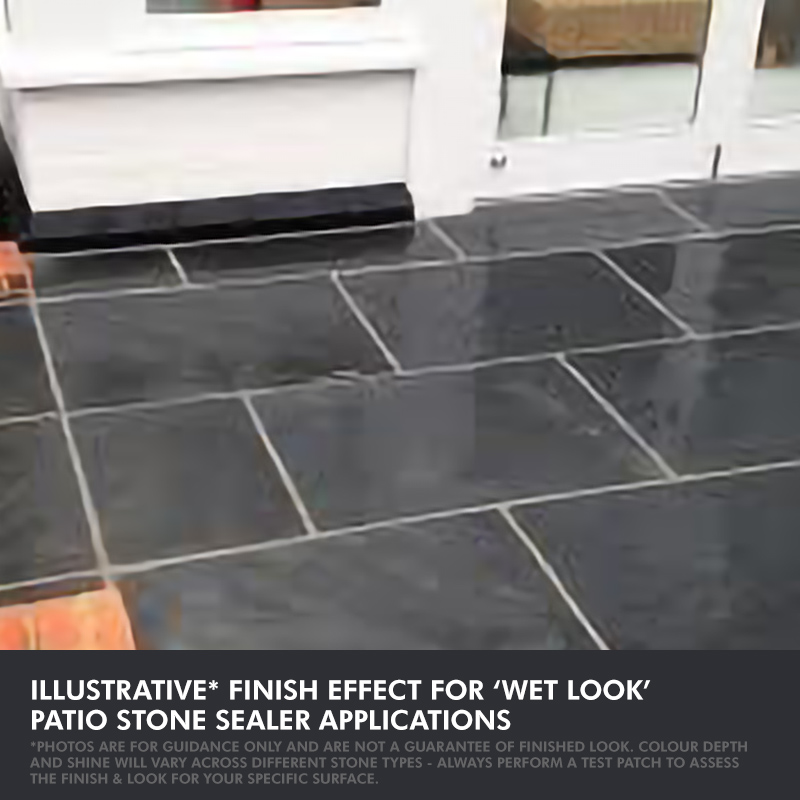 Wet Look Patio Sealer Best on Stone, Slate, Sandstone * 3 for 2 Deal!