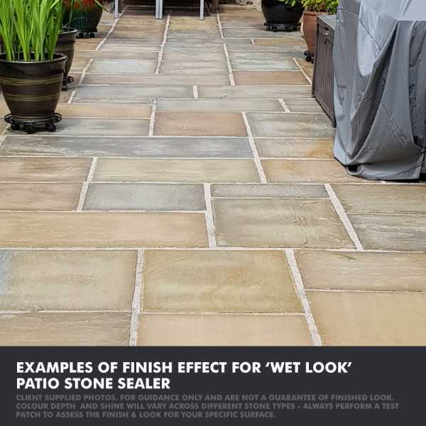 Wet Look Patio Sealer Best on Stone, Slate, Sandstone with a 3 for 2 Deal!