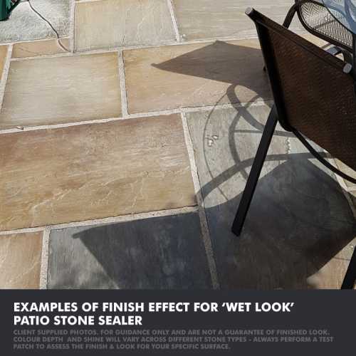 Wet Look Patio Sealer Best on Stone, Slate, Sandstone with a 3 for 2 Deal!