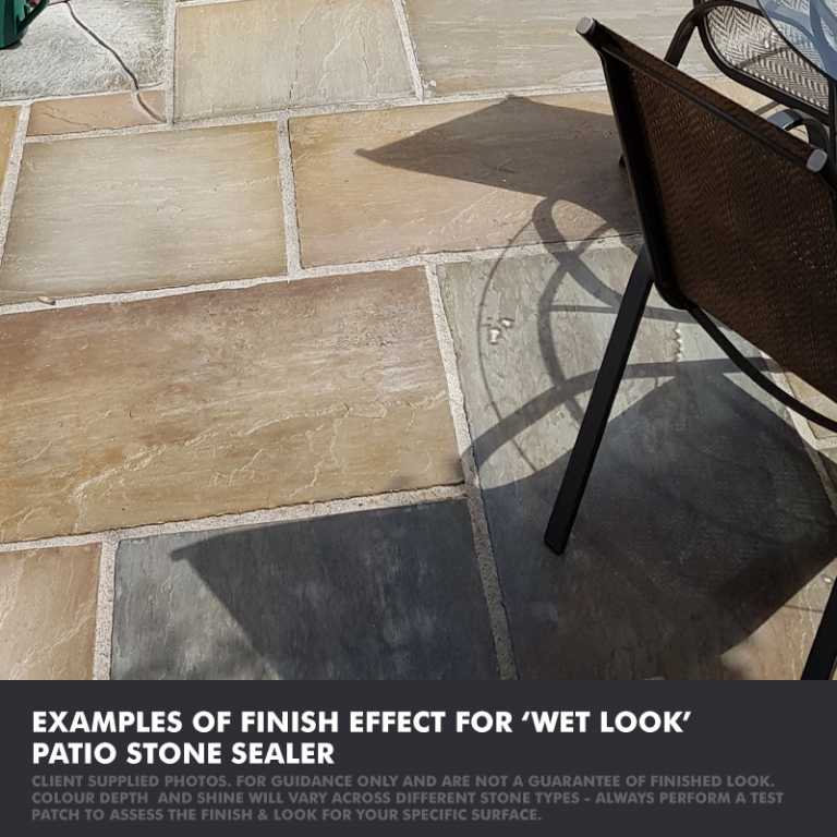 Wet Look Patio Sealer: Best on Stone, Slate, Sandstone with a 3 for 2 Deal!