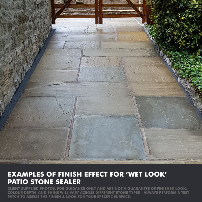 Wet Look Patio Sealer Best On Stone, Sealant Flagstone Patio