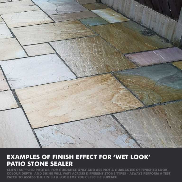 Wet Look Patio Sealer Best on Stone, Slate, Sandstone with a 3 for 2 Deal!