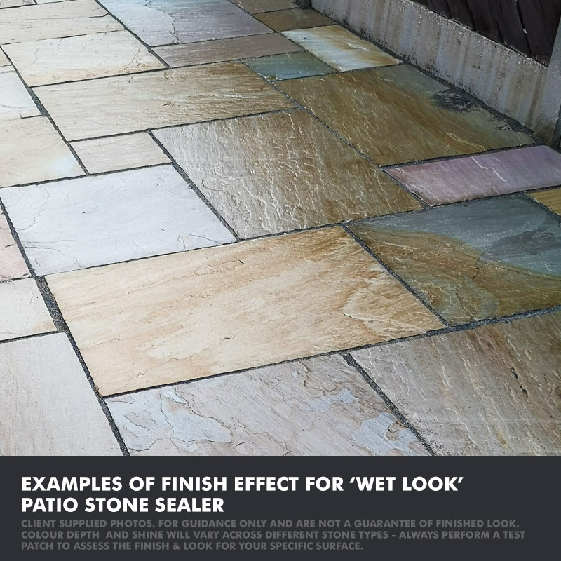 Wet Look Patio Sealer Best On Stone, Slate Tile Sealer Wet Look
