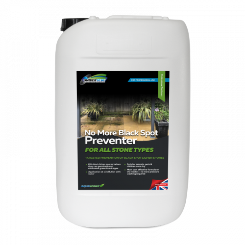 No More Black Spot Preventer stops black spot growth on patio & paving