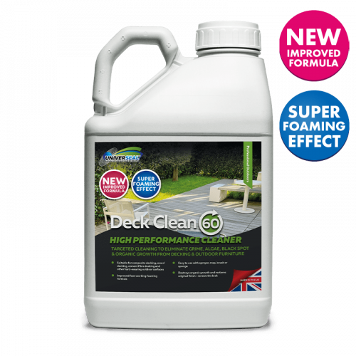 Universeal Deck Clean 60 5 Litre - professional foaming composite decking cleaner and wooden deck cleaner